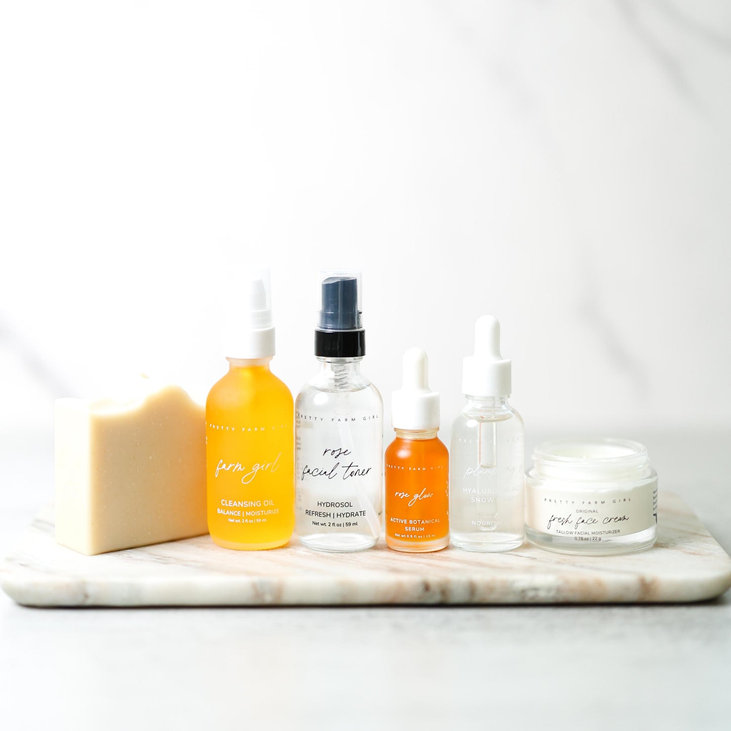 Pretty Farm Girl Anti-Aging Skincare Routine Kit | 7-Piece Essentials Set