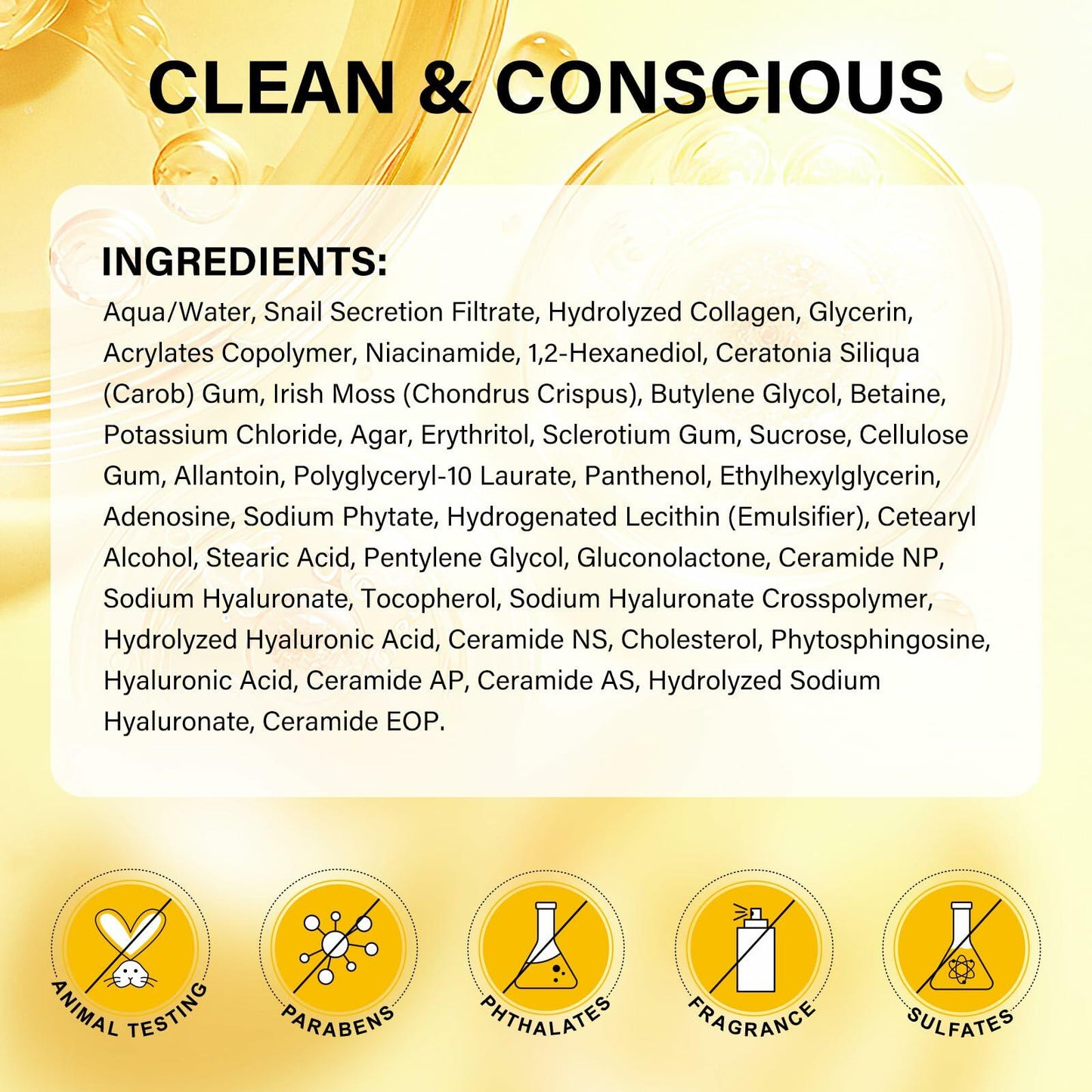 Snail Mucin 96% Hydrogel Face Mask | Korean Skin Care | 4-Pack